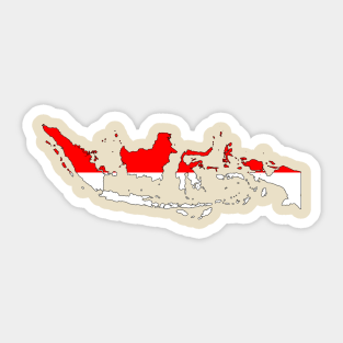 Indonesia Sticker - Indonesia Map by Historia